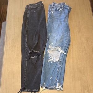 Abercrombie & Fitch - The Mom High Rise Jeans - 2 pair